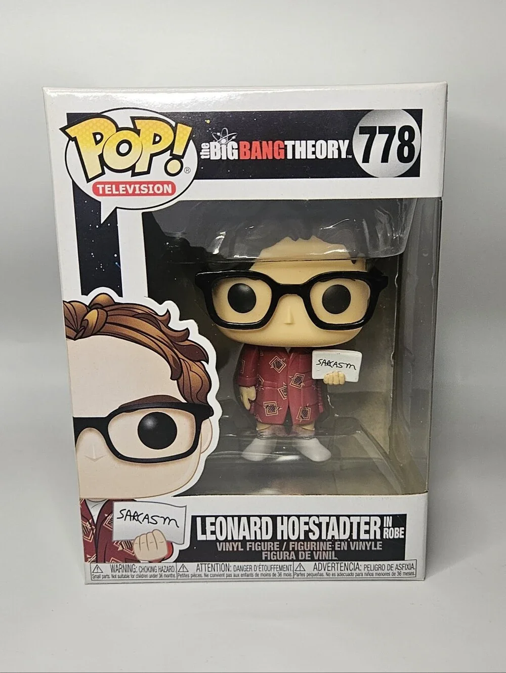 Funo Pop! TV Big Bang Theory Leonard Hofstadter Vinyl Figure w/ Protector #778
